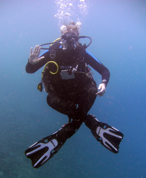 Hello from underwater in French Polynesia Hello from underwater in French Polynesia
